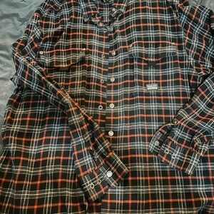 Harley-Davidson Men's Plaid Snap Button-Down Shirt